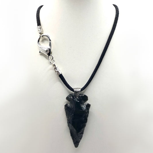 #61 Black Obsidian Arrow Head