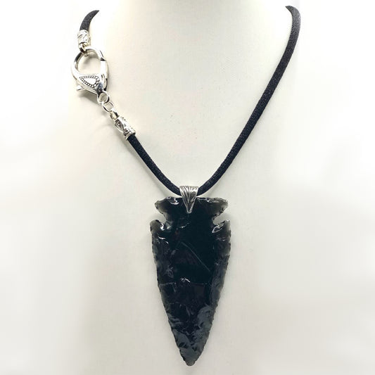 #62 Black Obsidian Arrow Head