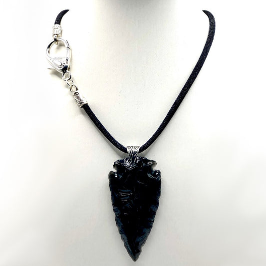 #63 Black Obsidian Arrow Head